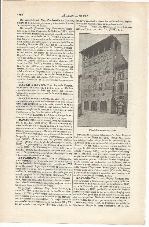 LAMINA ESPASA 34874: Palacio Davanzati en Florencia