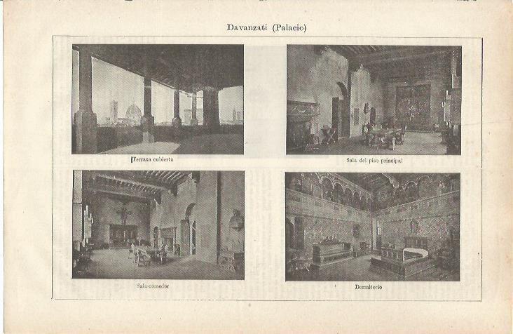 LAMINA ESPASA 34875: Detalles del Palacio Davanzati de Florencia