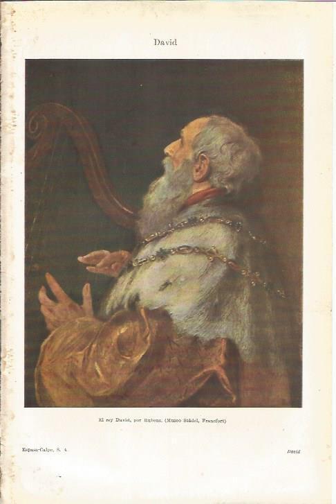LAMINA ESPASA 34880: El rey David, por Rubens