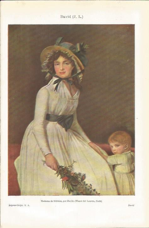 LAMINA ESPASA 34885: Madame de Seriziat, por David