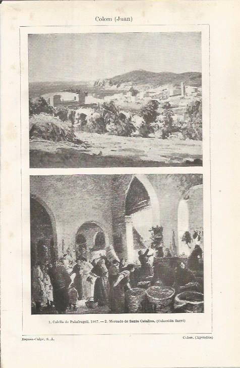 LAMINA ESPASA 34888: Calella de Palafrugell, por Juan Colom