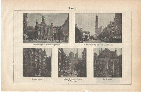 LAMINA ESPASA 34847: Edificios de Danzig