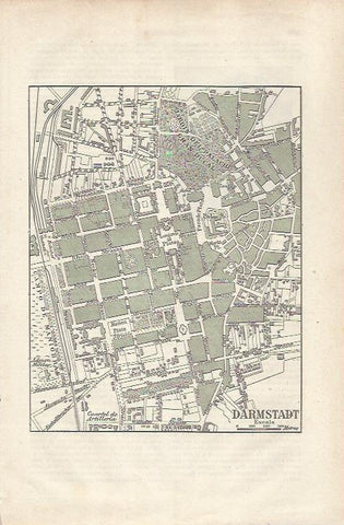 LAMINA ESPASA 34864: Mapa de Darmstadt