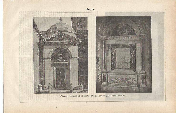 LAMINA ESPASA 34852: El sepulcro de Dante en Ravena