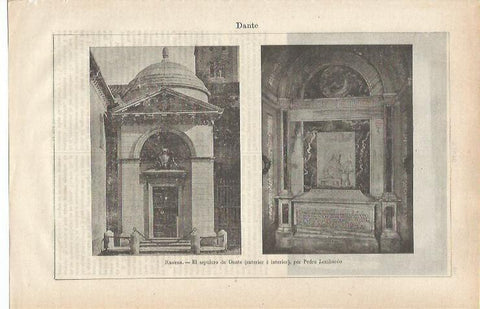 LAMINA ESPASA 34852: El sepulcro de Dante en Ravena