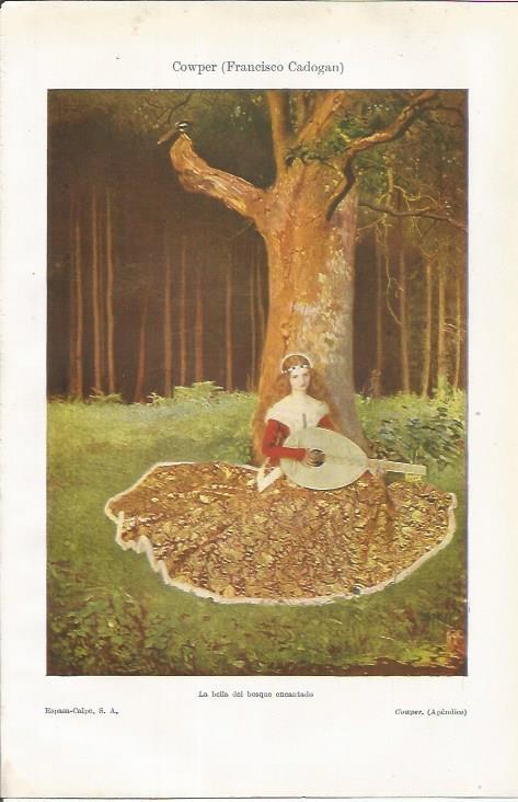 LAMINA ESPASA 34920: La bella del bosque encantado, por F. C. Cowper