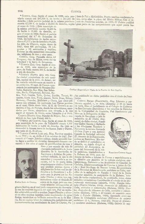 LAMINA ESPASA 34940: Plaza de la Puerta de San Basilio en Cuellar