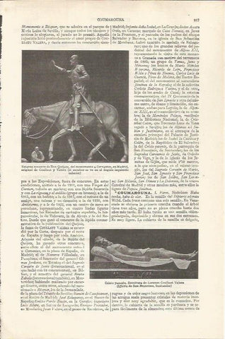 LAMINA ESPASA 34917: Estatua ecuestre de Don Quijote en Madrid