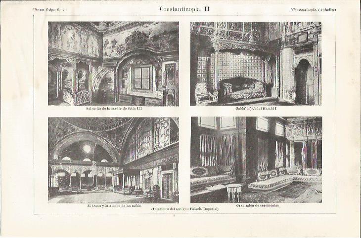 LAMINA ESPASA 34894: Estancias del Palacio Imperial de Estambul
