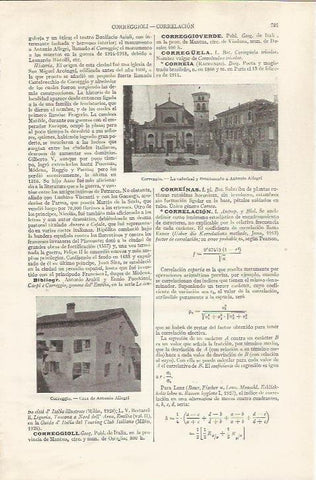 LAMINA ESPASA 34903: Casa de Antonio Allegri en Correggio
