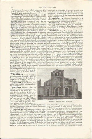 LAMINA ESPASA 34909: Iglesia de Santa Margarita, en Cortona