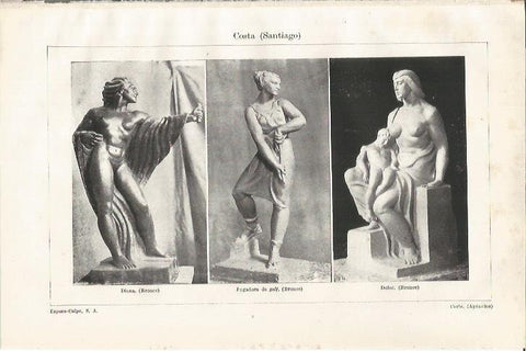 LAMINA ESPASA 34914: Diana, Jugadora de golf y Dolor, por Santiago Costa