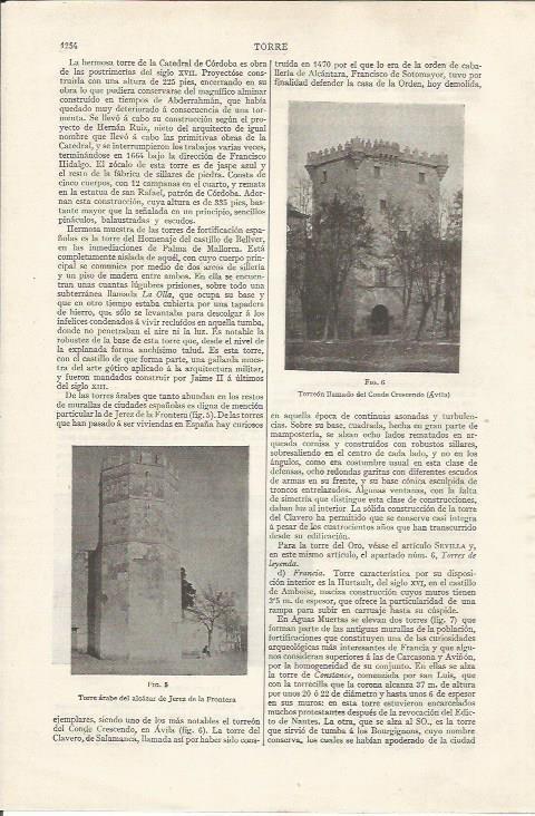 LAMINA ESPASA 35181: Torreon del Conde Crescendo en Avila