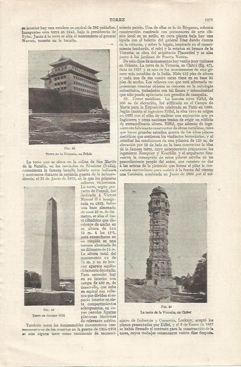 LAMINA ESPASA 35192: Torre de la Victoria en Pekin