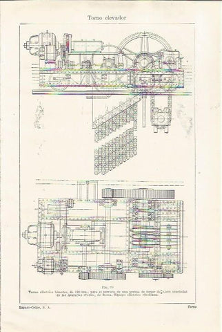 LAMINA ESPASA 35161: Torno elevador