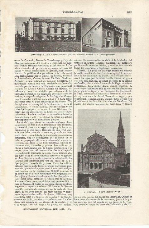 LAMINA ESPASA 35204: Asilo y Teatro de Torrelavega, Santander