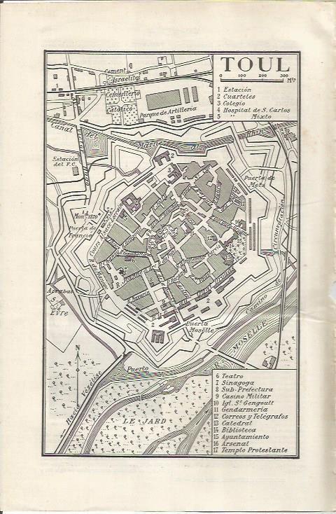 LAMINA ESPASA 35241: Plano de Toul, Francia