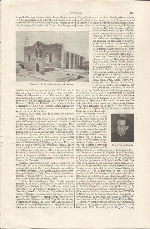LAMINA ESPASA 35229: Catedral del siglo XIII en Tortosa, Tarragona
