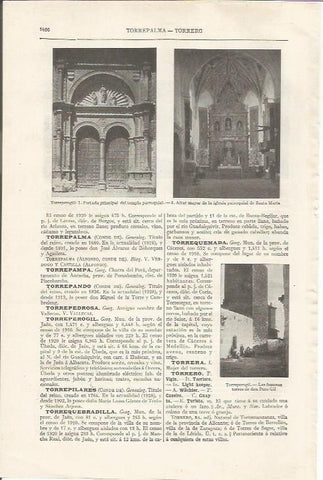 LAMINA ESPASA 35211: Iglesia de Torreperogil, Jaen