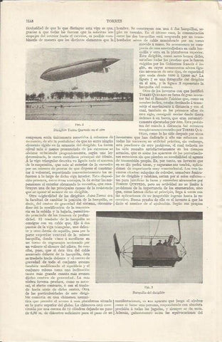 LAMINA ESPASA 35212: Dirigible Torres Quevedo
