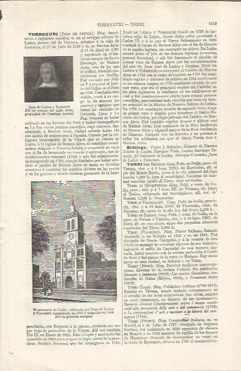 LAMINA ESPASA 35215: El santuario de Lujan