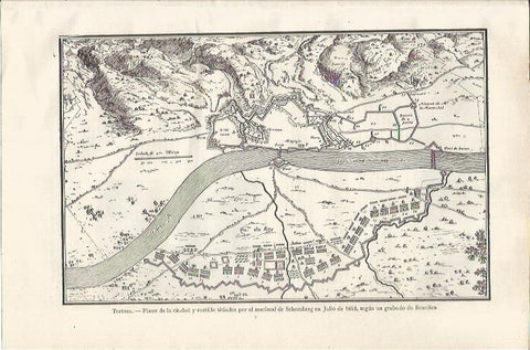 LAMINA ESPASA 35223: Plano de Tortosa de 1648