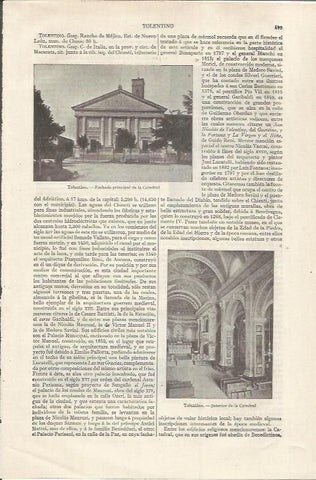 LAMINA ESPASA 35078: Catedral de Tolentino