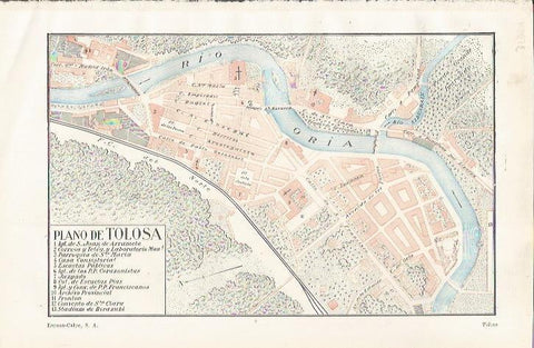 LAMINA ESPASA 35084: Plano de Tolosa