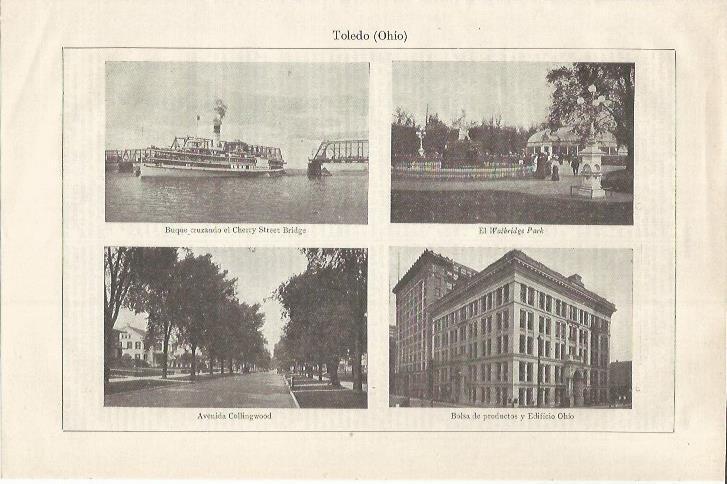 LAMINA ESPASA 35075: Vistas de Toledo, Ohio