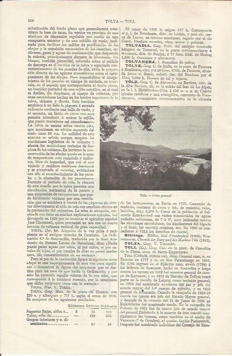 LAMINA ESPASA 35092: Vista de Tolz, Alemania