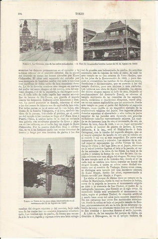LAMINA ESPASA 35055: Vistas de Tokio en 1923
