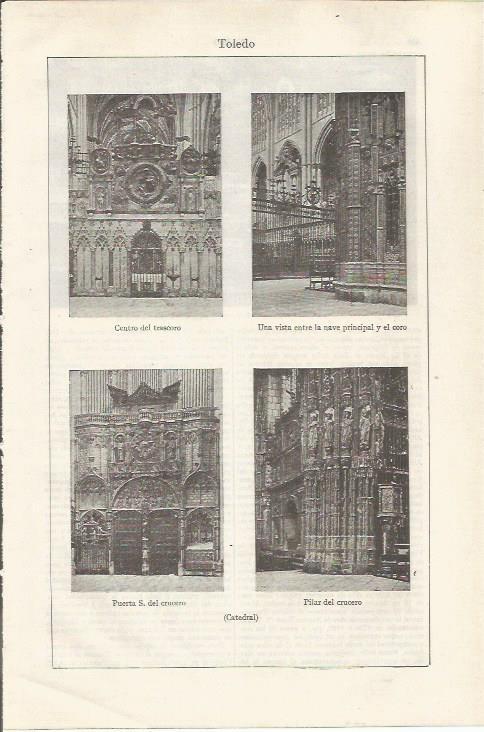 LAMINA ESPASA 35066: Detalles de la Catedral de Toledo