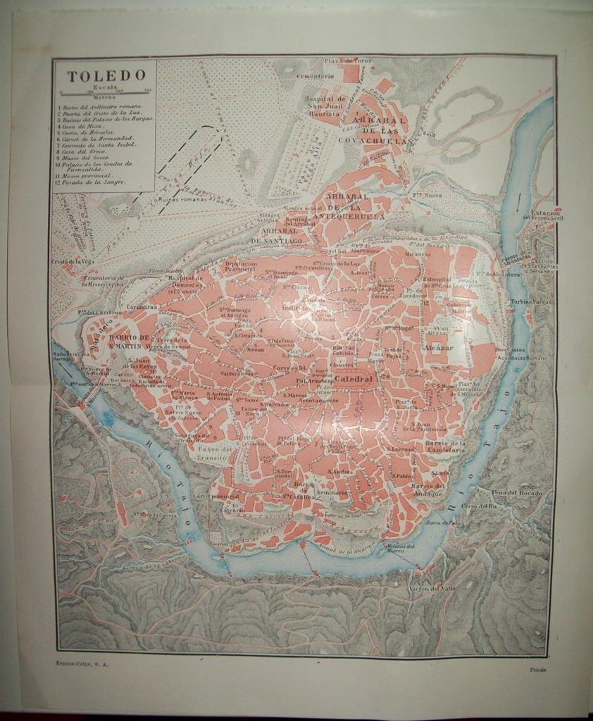 LAMINA ESPASA 35061: Plano de Toledo
