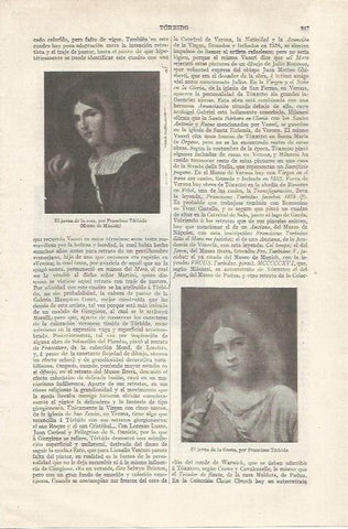 LAMINA ESPASA 35132: El joven de la rosa, por F. Torbido