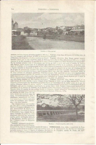 LAMINA ESPASA 35134: Vista y Puente de Tordera