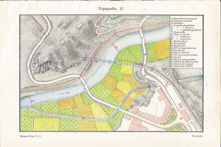 LAMINA ESPASA 35128: Ejemplo de topografia
