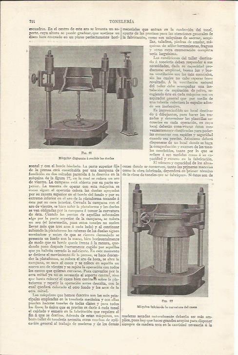 LAMINA ESPASA 35116: Maquina para duelas de tonel
