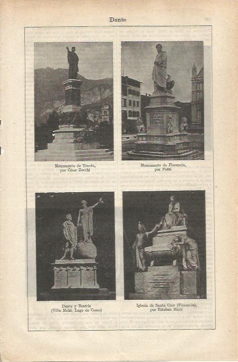 LAMINA ESPASA 34840: Monumentos a Dante