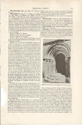 LAMINA ESPASA 34554: Puerta de la iglesia de Guils en Billetes, Lugo