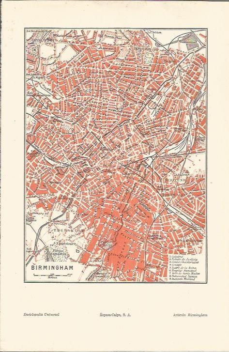 LAMINA ESPASA 34561: Plano de Birmingham