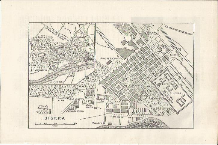 LAMINA ESPASA 34566: Plano de Biskra, Argelia