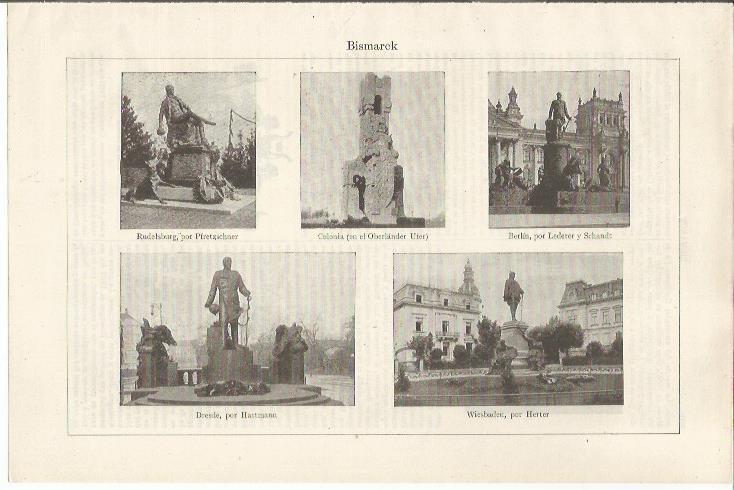 LAMINA ESPASA 34568: Monumentos a Bismarck