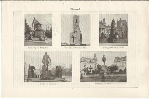 LAMINA ESPASA 34568: Monumentos a Bismarck