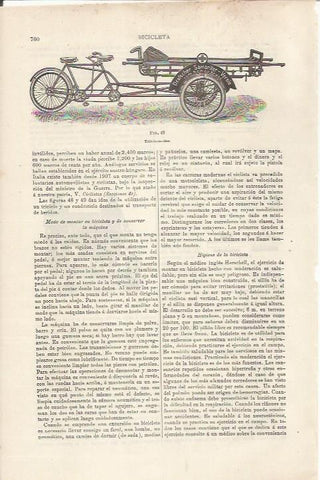 LAMINA ESPASA 34535: Triciclo tandem