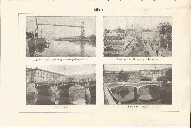 LAMINA ESPASA 34544: Puente de Isabel II en Bilbao
