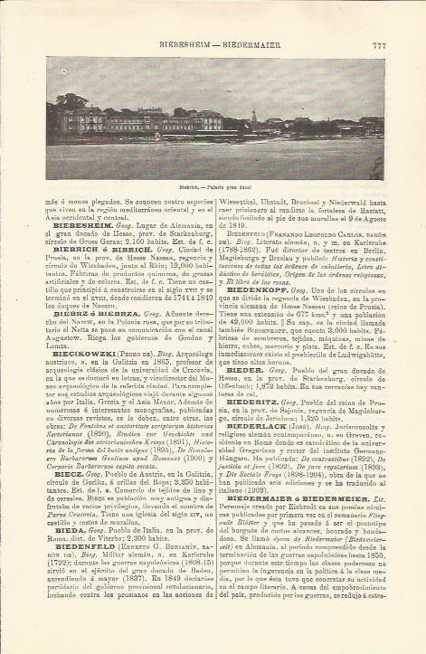 LAMINA ESPASA 34537: Palacio de Biebrich, Alemania