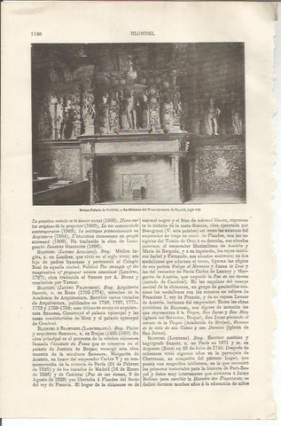 LAMINA ESPASA 34603: Chimenea en el Palacio de Justicia de Brujas