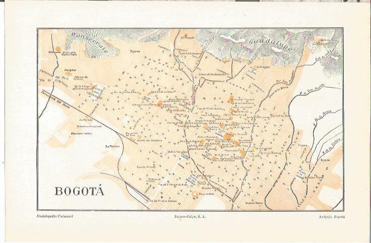 LAMINA ESPASA 34620: Plano de Bogota