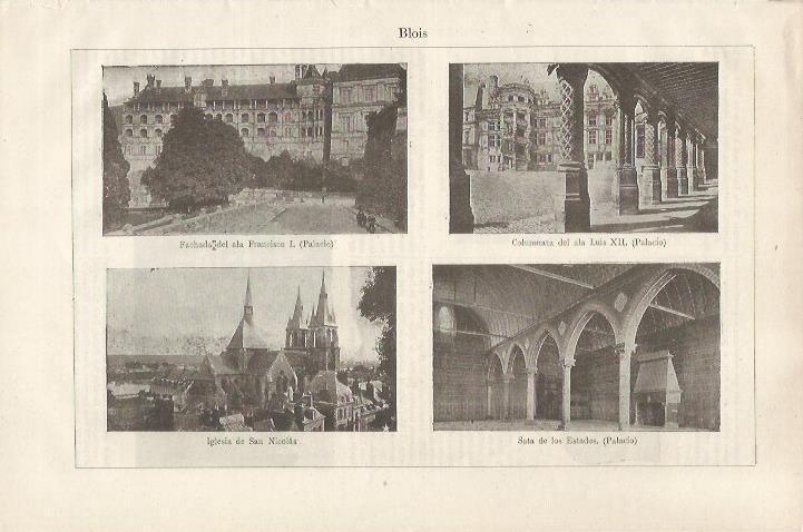 LAMINA ESPASA 34602: Vistas del Palacio de Blois