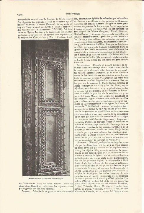 LAMINA ESPASA 34580: Puerta de Santa Sofia de Estambul